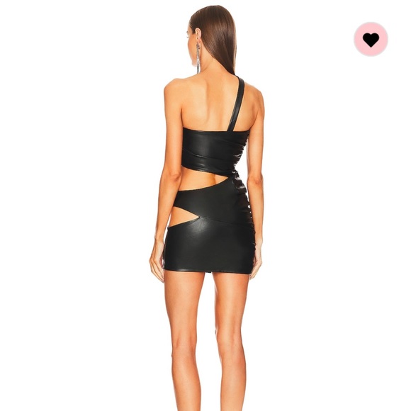 Michael Costello Revolve Leather Mini Dress - Picture 2 of 3